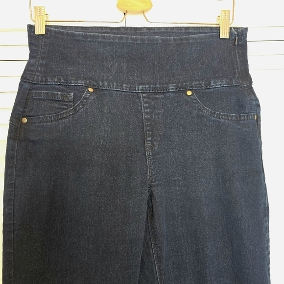 SPANX‎ Ready To Wow Jean Ankle Leggings Women's Large Blue Dark Wash High Rise - Picture 4 of 14